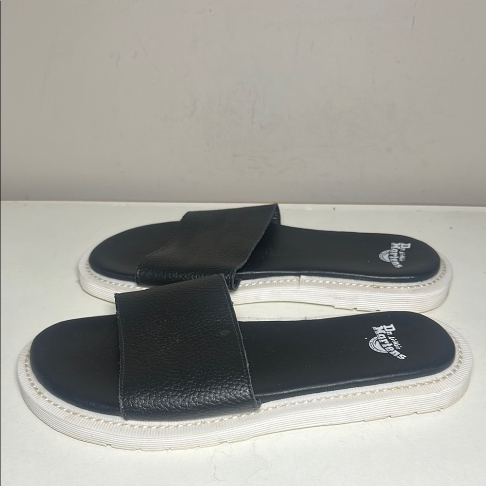 Dr. Martens Black Slide Sandals